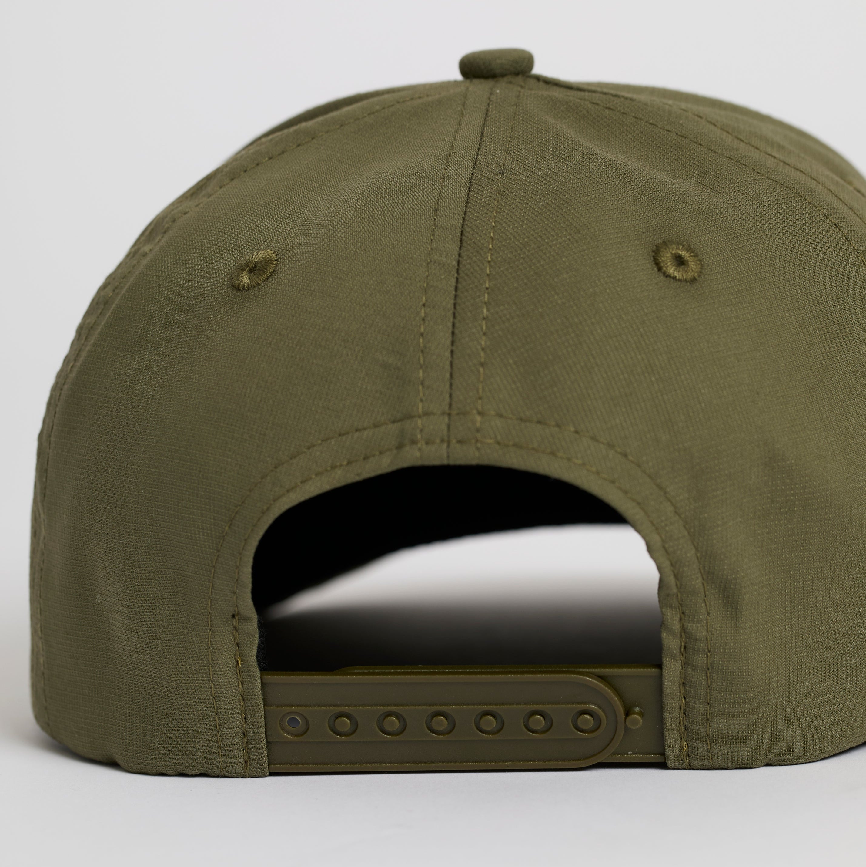 Green baseball cap on a white background