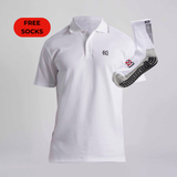 Performance Polo Pack: Free Crew Socks Included