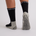 Mens golf socks crew length in black – designed for durability and sweat-wicking