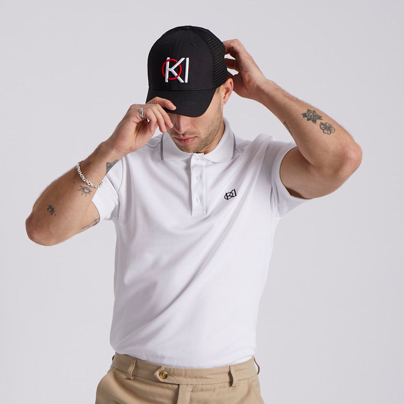 Sustainable Golf clothing on Male Golfer